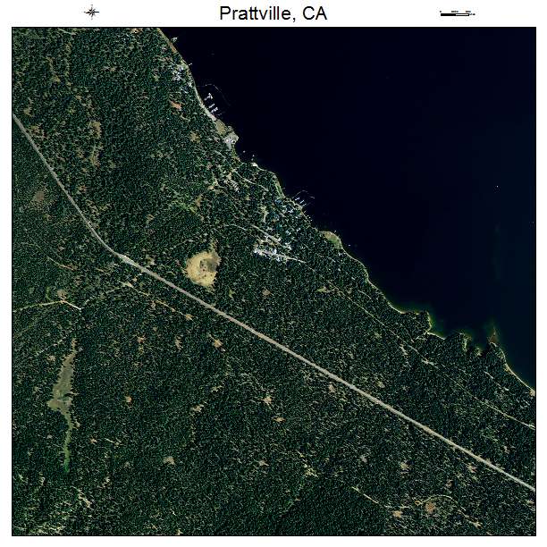 Prattville, CA air photo map