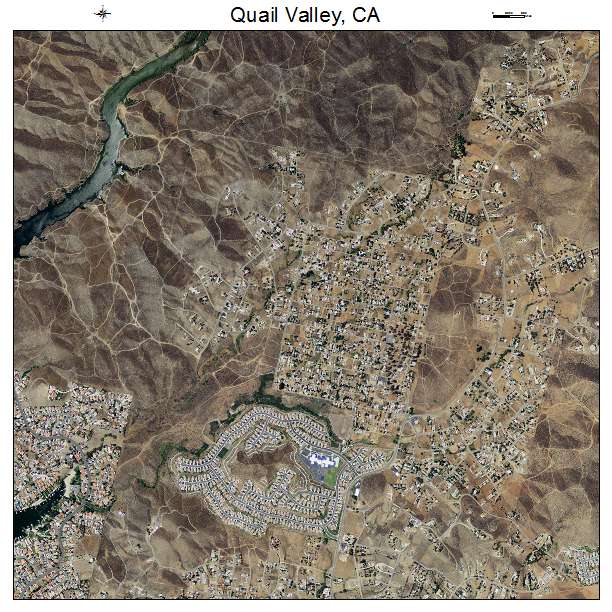 Quail Valley, CA air photo map