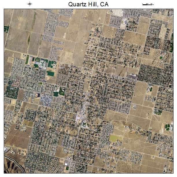 Quartz Hill, CA air photo map