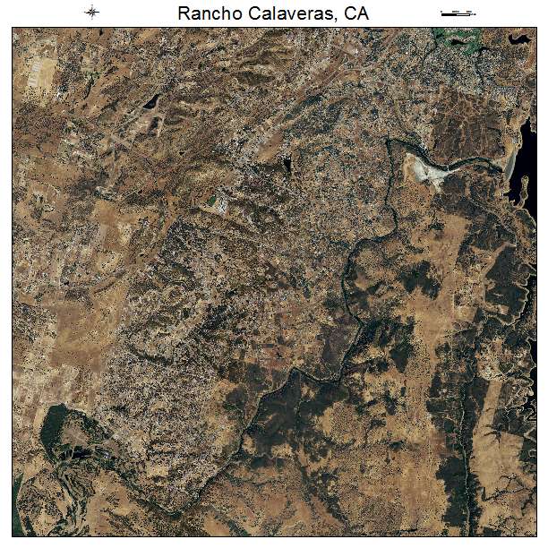 Rancho Calaveras, CA air photo map