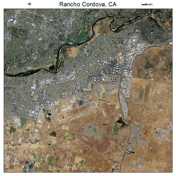 Rancho Cordova, CA air photo map