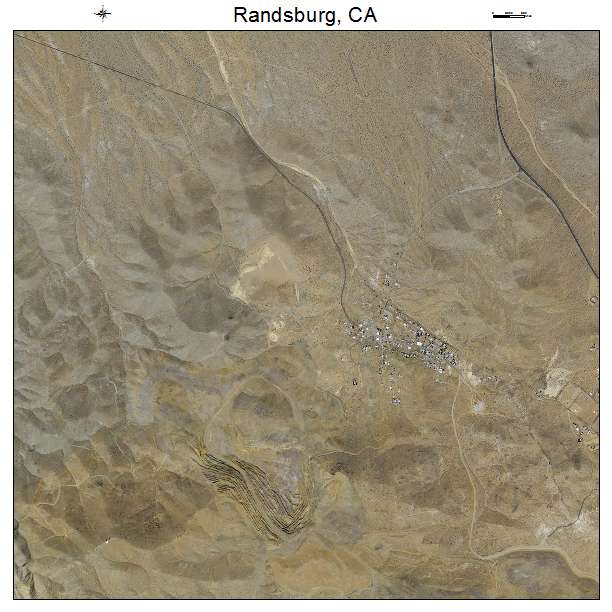 Randsburg, CA air photo map
