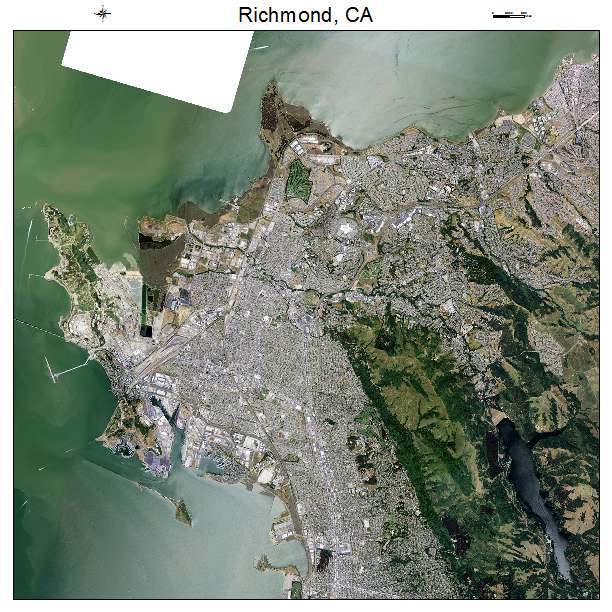 Richmond, CA air photo map
