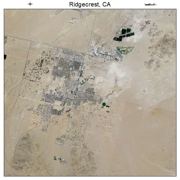 Ridgecrest, CA air photo map