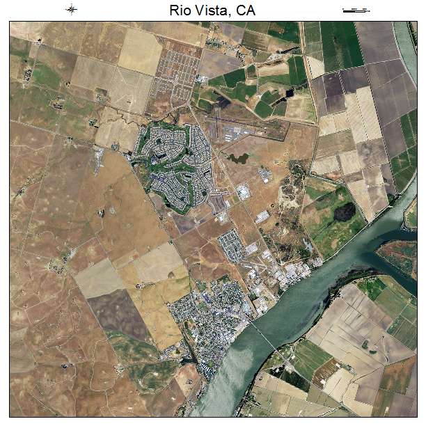 Rio Vista, CA air photo map