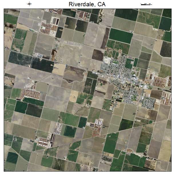 Riverdale, CA air photo map