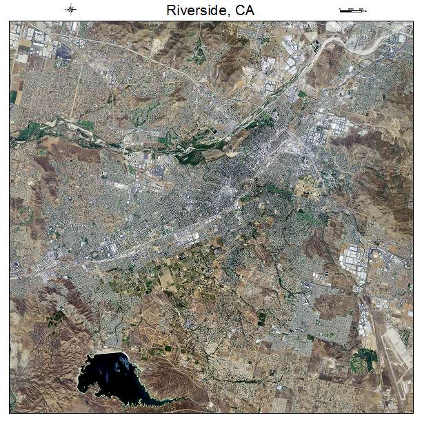 Riverside, CA air photo map