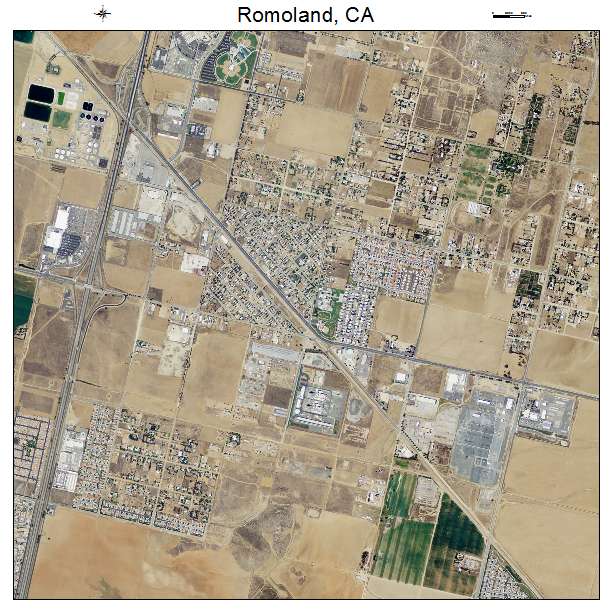 Romoland, CA air photo map