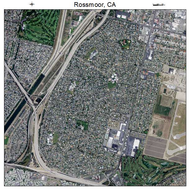 Rossmoor, CA air photo map