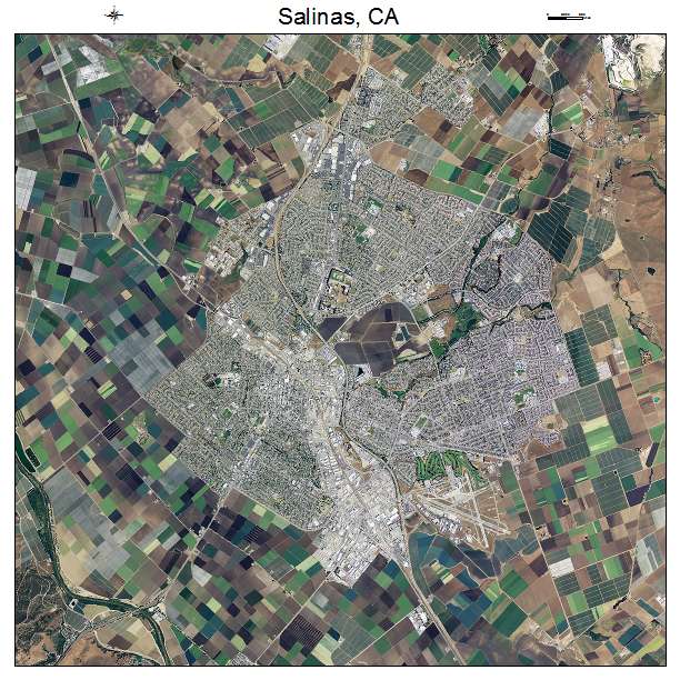 Salinas, CA air photo map
