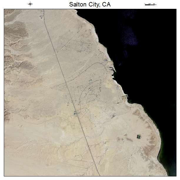 Salton City, CA air photo map