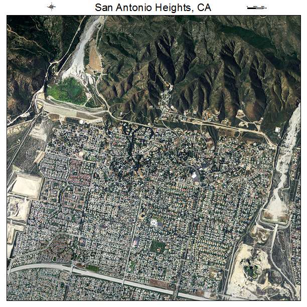 San Antonio Heights, CA air photo map
