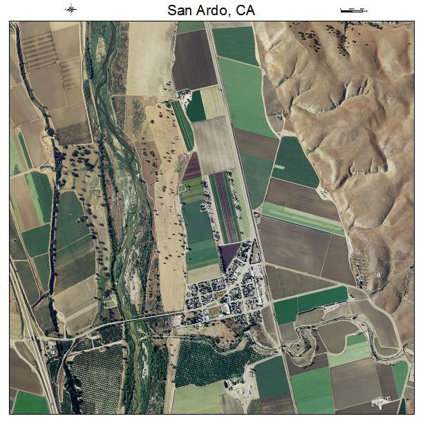 San Ardo, CA air photo map