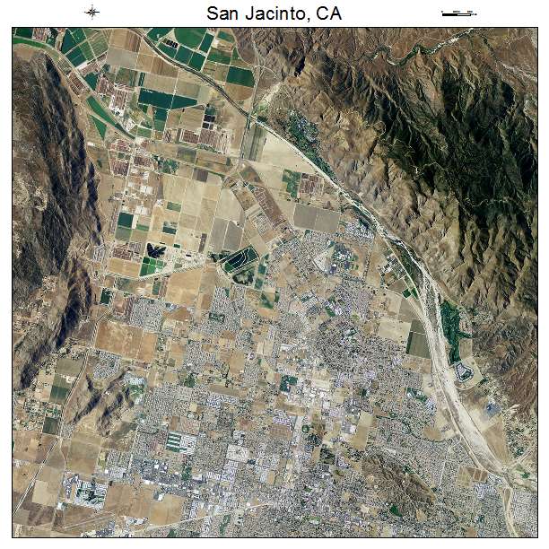 San Jacinto, CA air photo map