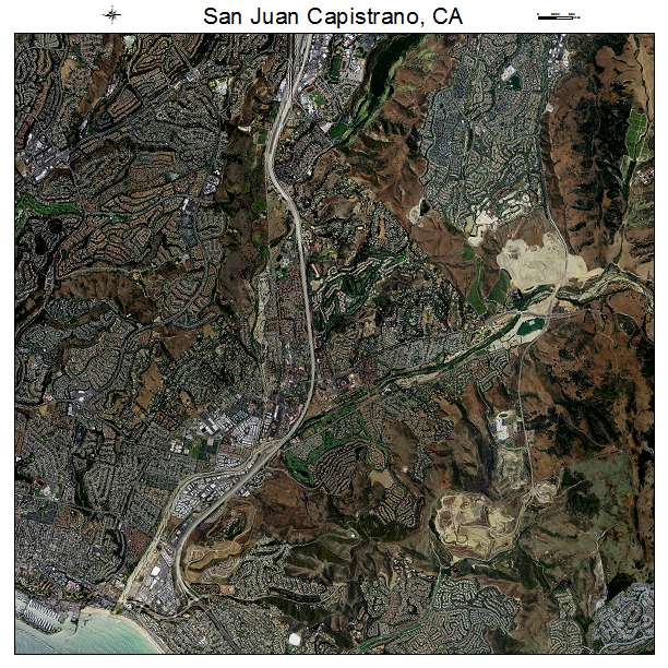 San Juan Capistrano, CA air photo map