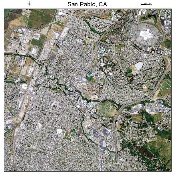 San Pablo, CA air photo map