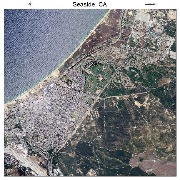 Seaside, CA air photo map