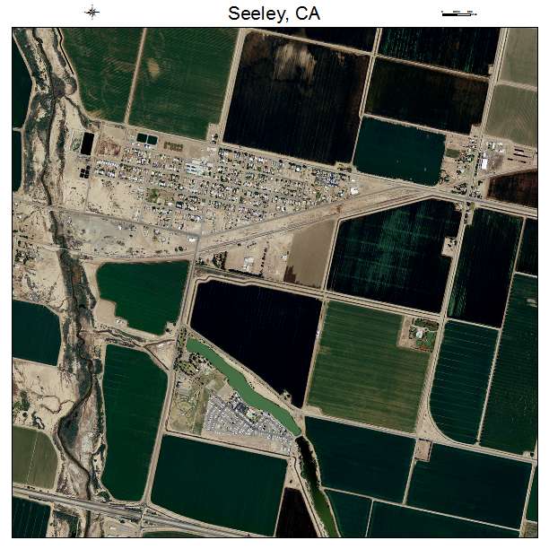 Seeley, CA air photo map