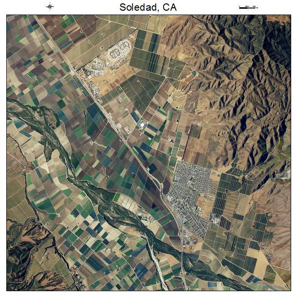Soledad, CA air photo map