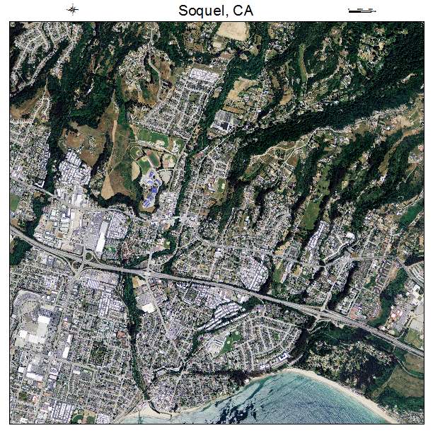Soquel, CA air photo map