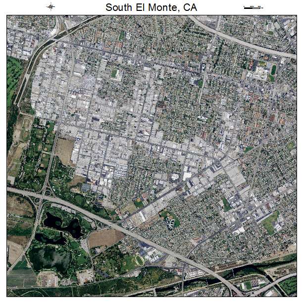 South El Monte, CA air photo map