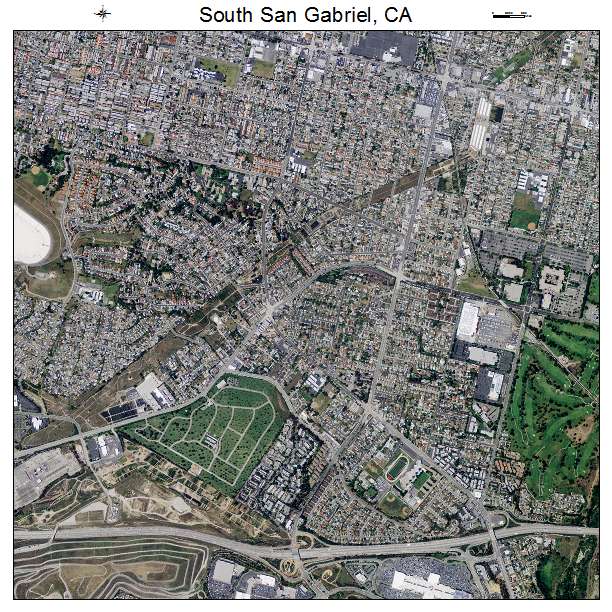 South San Gabriel, CA air photo map