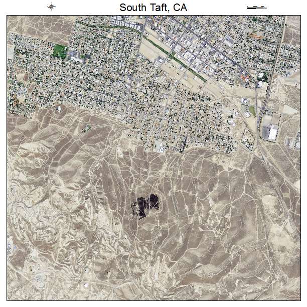 South Taft, CA air photo map