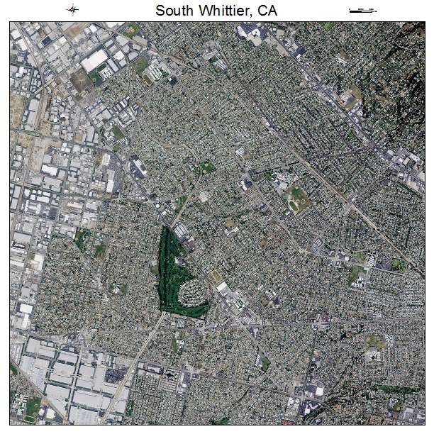South Whittier, CA air photo map