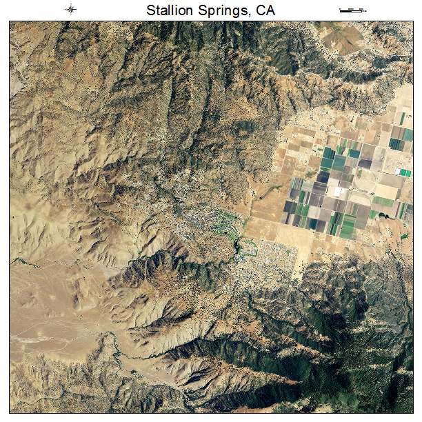 Stallion Springs, CA air photo map