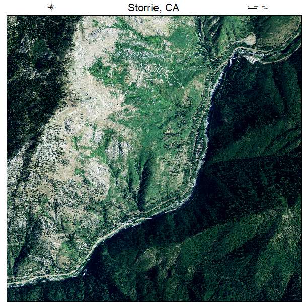 Storrie, CA air photo map