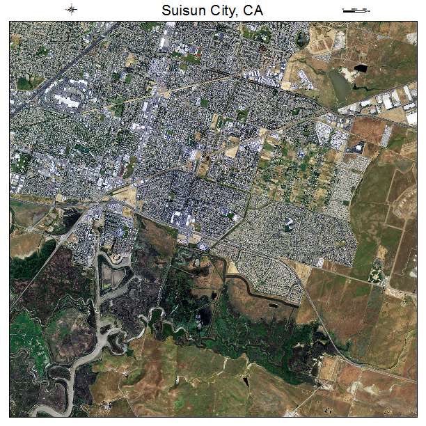 Suisun City, CA air photo map