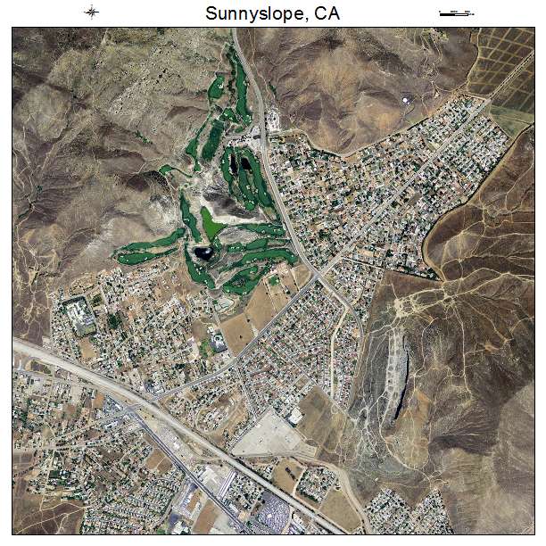 Sunnyslope, CA air photo map