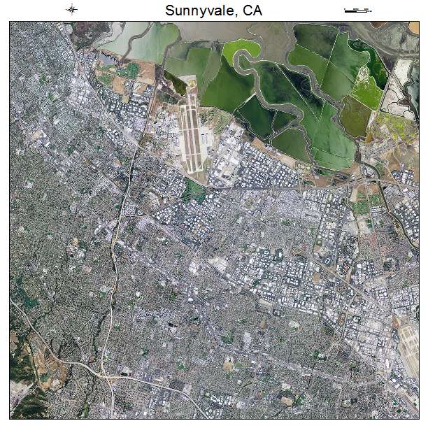Sunnyvale, CA air photo map