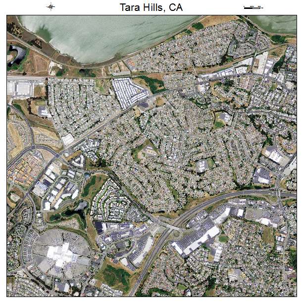 Tara Hills, CA air photo map