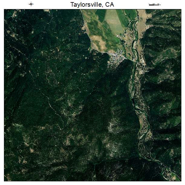 Taylorsville, CA air photo map