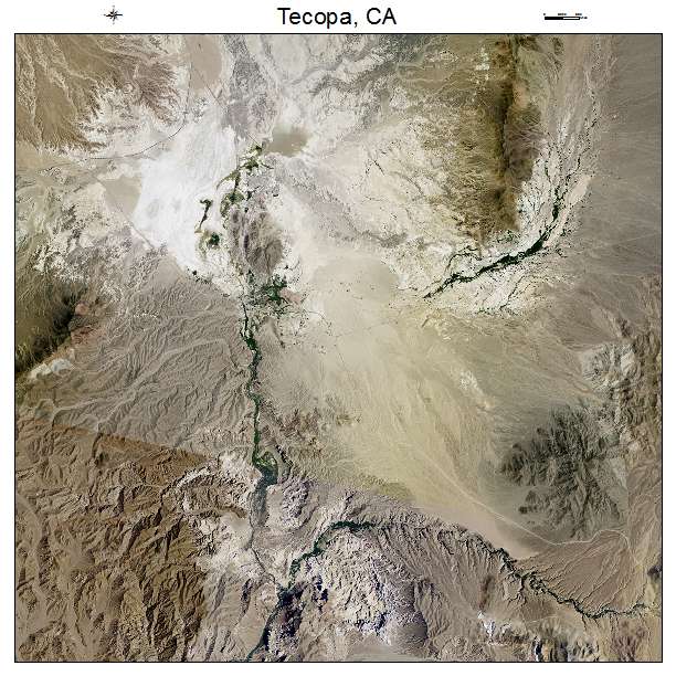 Tecopa, CA air photo map