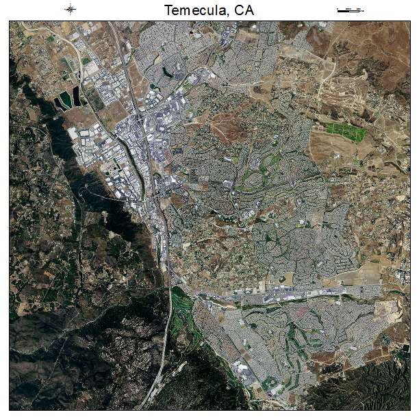 Temecula, CA air photo map