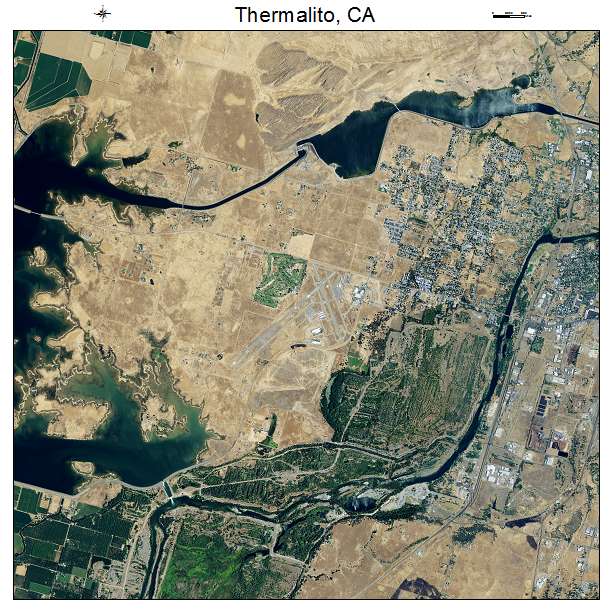 Thermalito, CA air photo map