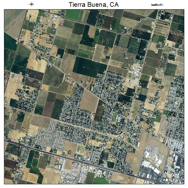 Tierra Buena, CA air photo map