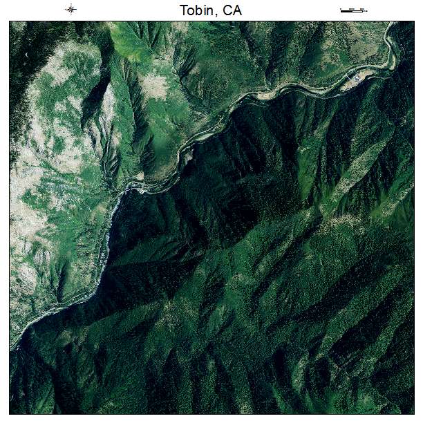 Tobin, CA air photo map