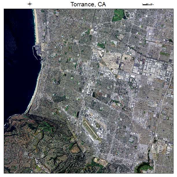Torrance, CA air photo map