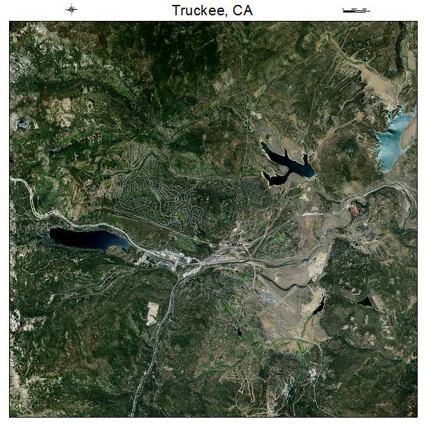 Truckee, CA air photo map