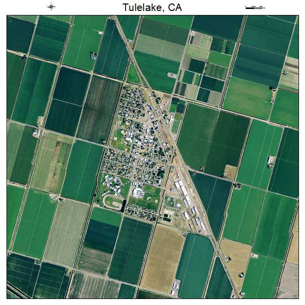 Tulelake, CA air photo map