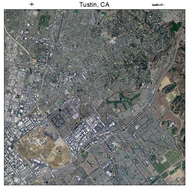 Tustin, CA air photo map