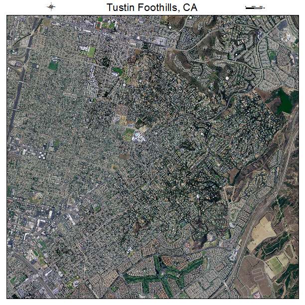 Tustin Foothills, CA air photo map