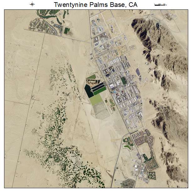 Twentynine Palms Base, CA air photo map