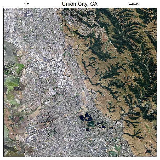Union City, CA air photo map