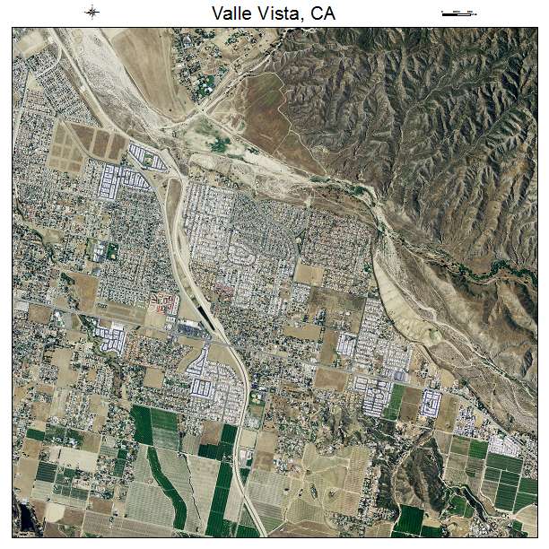 Valle Vista, CA air photo map