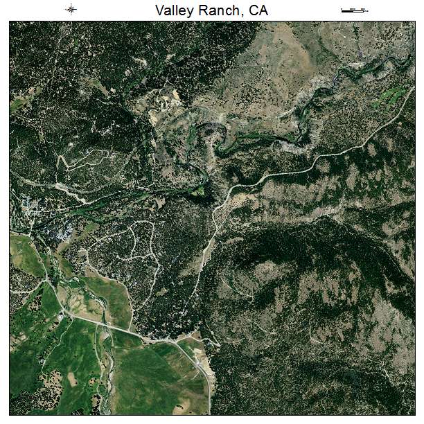 Valley Ranch, CA air photo map