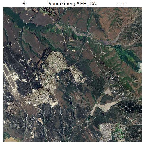 Vandenberg AFB, CA air photo map